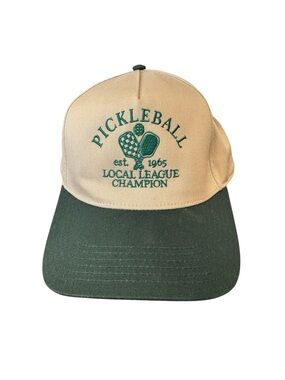 Pickleball Local League Champion EST 1965 Otto Brand Hat Stich & Feather NWT